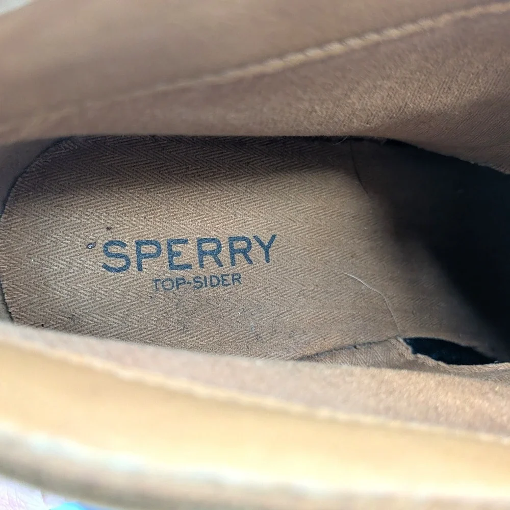 Rustic Western Boho Suede Ankle Boots‎ Sperry Leather Lace Up Booties 8